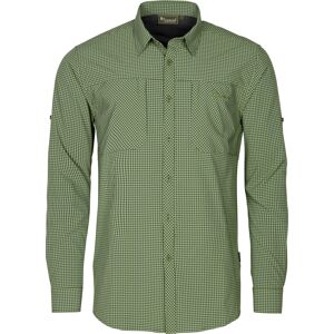 Pinewood Men's Insectsafe Long Sleeve Shirt Pine Green/Off White L Pinewood Men's Insectsafe Long Sleeve Shirt Pine Green/Off White L