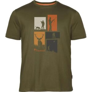 Pinewood Men's Hunting T-Shirt Olive Melange L Pinewood Men's Hunting T-Shirt Olive Melange L