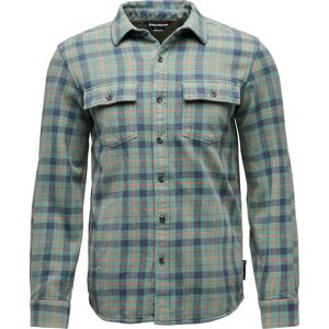 Black Diamond Men's Project Twill Long Sleeve Shirt Laurel Green-Charcoal S Black Diamond Men's Project Twill Long Sleeve Shirt Laurel Green-Charcoal S