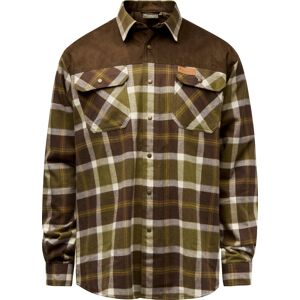 Pinewood Men's Douglas Shirt Olivegreen/cr.white M Pinewood Men's Douglas Shirt Olivegreen/cr.white M