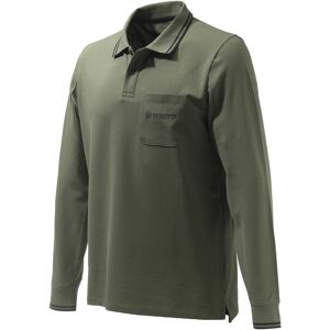 Beretta Men's Airmesh Polo Long Sleeve Green S Beretta Men's Airmesh Polo Long Sleeve Green S