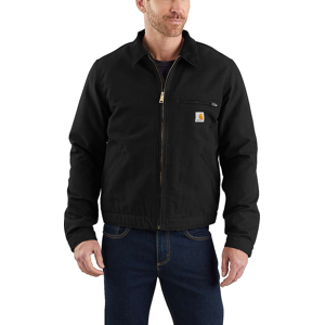Carhartt Men's Duck Detroit Jacket Black XL Carhartt Men's Duck Detroit Jacket Black XL