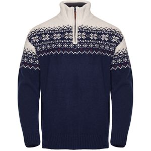 Gridarmor Men's Snøkrystall Half Zip Ullgenser Dark Navy/White/Red XXL Gridarmor Men's Snøkrystall Half Zip Ullgenser Dark Navy/White/Red XXL