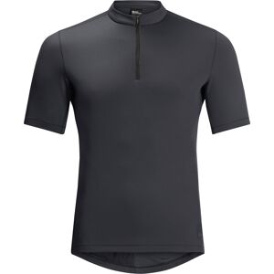 Jack Wolfskin Men's Bike Commute Half Zip T-Shirt Phantom S Jack Wolfskin Men's Bike Commute Half Zip T-Shirt Phantom S