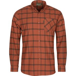 Pinewood Men's Värnamo Flannel Shirt Terracotta/Suedebr XXL Pinewood Men's Värnamo Flannel Shirt Terracotta/Suedebr XXL