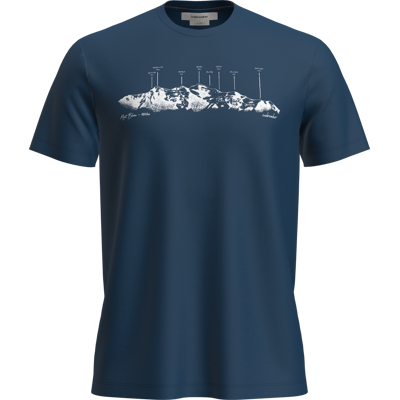 Icebreaker Men's Merino 150 Tech Lite Ss Tee The Peaks Atlantis XXL Icebreaker Men's Merino 150 Tech Lite Ss Tee The Peaks Atlantis XXL