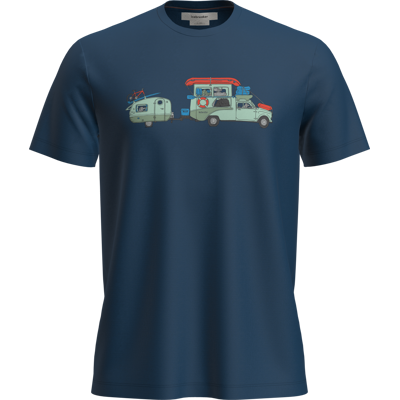 Icebreaker Men's Merino 150 Tech Lite Ss Tee Transportage Atlantis M Icebreaker Men's Merino 150 Tech Lite Ss Tee Transportage Atlantis M