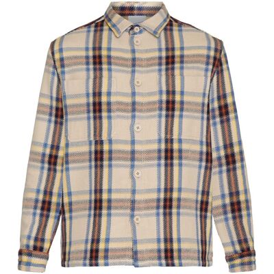 Knowledge Cotton Apparel Men's Checked Overshirt Brown Check S Knowledge Cotton Apparel Men's Checked Overshirt Brown Check S