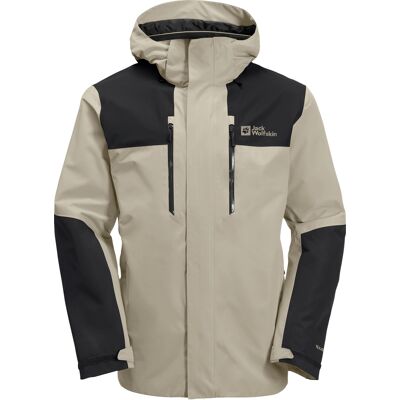 Jack Wolfskin Men's Jasper 2-Layer Jacket Stone S Jack Wolfskin Men's Jasper 2-Layer Jacket Stone S