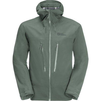 Jack Wolfskin Men's Kammweg 3-Layer Jacket Hedge Green S Jack Wolfskin Men's Kammweg 3-Layer Jacket Hedge Green S