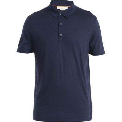 Icebreaker Men's Merino 150 Tech Lite III Short Sleeve Polo Midnight Navy S Icebreaker Men's Merino 150 Tech Lite III Short Sleeve Polo Midnight Navy S
