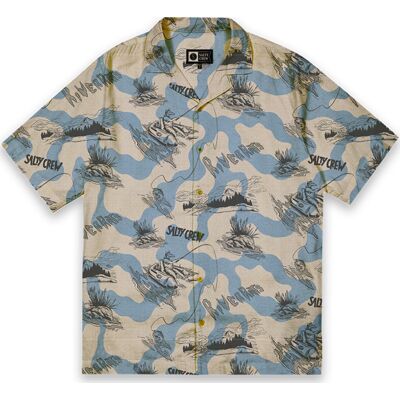 Salty Crew Men's River Rats Fill Short Sleeve Shirt River Rat Print M Salty Crew Men's River Rats Fill Short Sleeve Shirt River Rat Print M