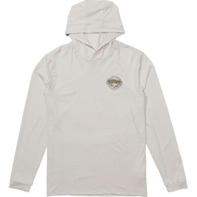 Salty Crew Men's Jimmy Hooded Sunshirt Athletic Heather L Salty Crew Men's Jimmy Hooded Sunshirt Athletic Heather L