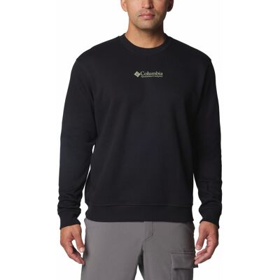 Columbia Men's Meridian Creek Crew Black, Csc Center Chest M Columbia Men's Meridian Creek Crew Black, Csc Center Chest M