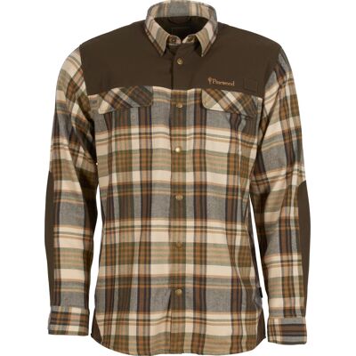 Pinewood Men's Furudal Pro Tracker Wool Shirt Beige/Suede Brown M Pinewood Men's Furudal Pro Tracker Wool Shirt Beige/Suede Brown M