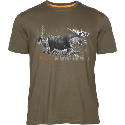 Pinewood Men's Moose T-Shirt H.Brown L Pinewood Men's Moose T-Shirt H.Brown L