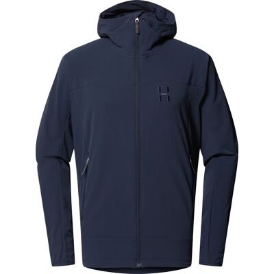 Haglöfs Men's Rosson Softshell Hood Tarn Blue M Haglöfs Men's Rosson Softshell Hood Tarn Blue M