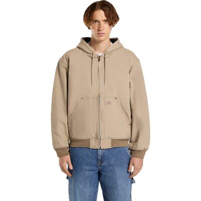 Dickies Men's Hilham Hooded Canvas Jacket Desert Sand M Dickies Men's Hilham Hooded Canvas Jacket Desert Sand M