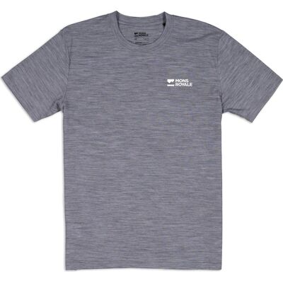 Mons Royale Men's Icon Merino T-Shirt Grey Heather M Mons Royale Men's Icon Merino T-Shirt Grey Heather M