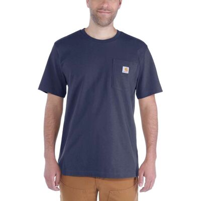 Carhartt Men's Workwear Pocket S/S T-Shirt Navy L Carhartt Men's Workwear Pocket S/S T-Shirt Navy L