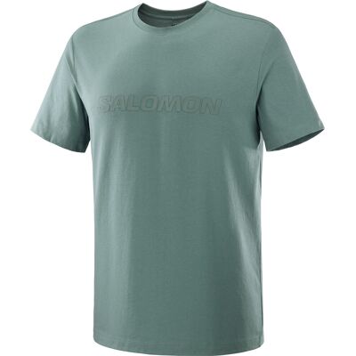 Salomon Men's Big Logo Tee North Atlantic S Salomon Men's Big Logo Tee North Atlantic S