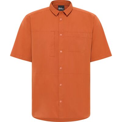 Jack Wolfskin Men's Sierra Canyon Sortsleeve Shirt Burnt Orange S Jack Wolfskin Men's Sierra Canyon Sortsleeve Shirt Burnt Orange S