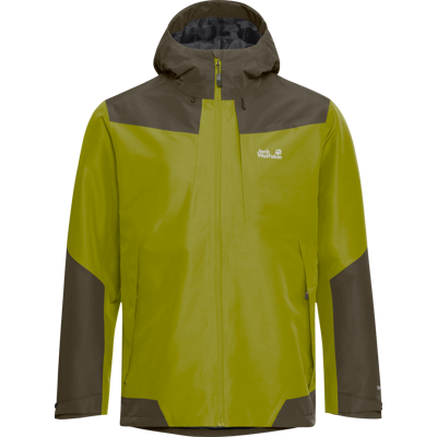 Jack Wolfskin Men's Flextrail 2L Jacket Khaki Green M Jack Wolfskin Men's Flextrail 2L Jacket Khaki Green M