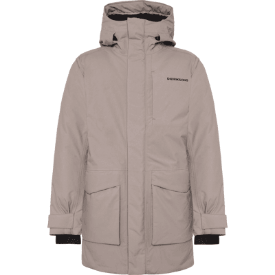 Didriksons Men's Akilles Parka Ash Brown S Didriksons Men's Akilles Parka Ash Brown S