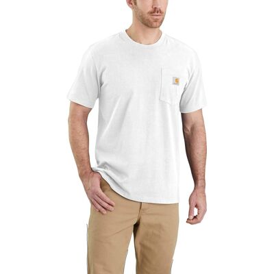 Carhartt Men's Workwear Pocket S/S T-Shirt White L Carhartt Men's Workwear Pocket S/S T-Shirt White L