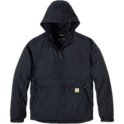 Carhartt Men's Rain Defender Loose Fit Lightweight Packable Anorak Black S Carhartt Men's Rain Defender Loose Fit Lightweight Packable Anorak Black S