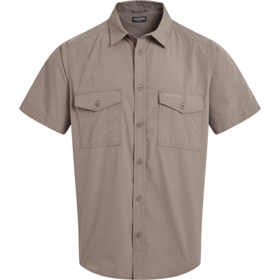 Craghoppers Men's Kiwi II Short Sleeved Shirt Pebble XL Craghoppers Men's Kiwi II Short Sleeved Shirt Pebble XL