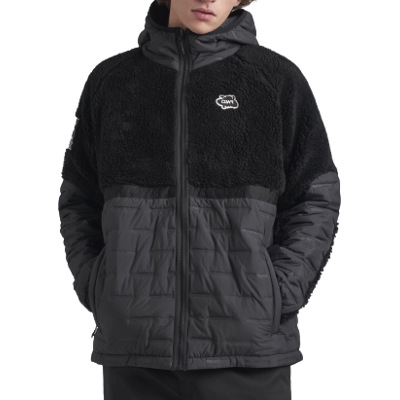 ColourWear Men's Morph Teddy Hoodie Black XS ColourWear Men's Morph Teddy Hoodie Black XS