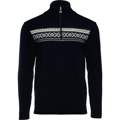 Dale of Norway Men's Dalestølen Merino Wool Sweater Navy Offwhite S Dale of Norway Men's Dalestølen Merino Wool Sweater Navy Offwhite S