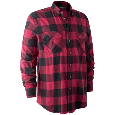 Deerhunter Men's Marvin Flannel Shirt Red Check 39/40 Deerhunter Men's Marvin Flannel Shirt Red Check 39/40