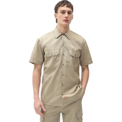 Dickies Men's Work Shirt Shortsleeve Rec Khaki M Dickies Men's Work Shirt Shortsleeve Rec Khaki M