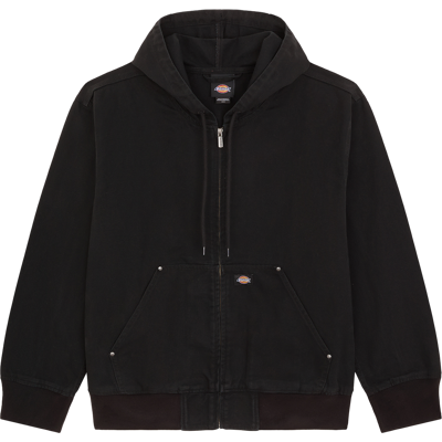 Dickies Men's Unlined Canvas Hooded Bomber Black L Dickies Men's Unlined Canvas Hooded Bomber Black L