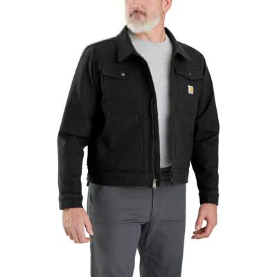 Carhartt Men's Rugged Flex Duck Relaxed Fit Jacket Black L Carhartt Men's Rugged Flex Duck Relaxed Fit Jacket Black L