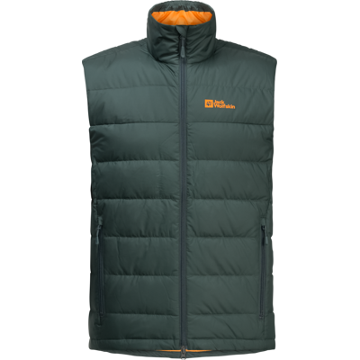 Jack Wolfskin Men's Ather Down Vest Black Olive S Jack Wolfskin Men's Ather Down Vest Black Olive S