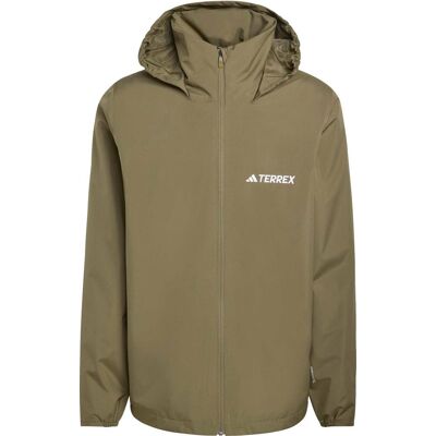 Adidas Men's Multi Essentials 2L Rain Jacket Olive Strata M Adidas Men's Multi Essentials 2L Rain Jacket Olive Strata M