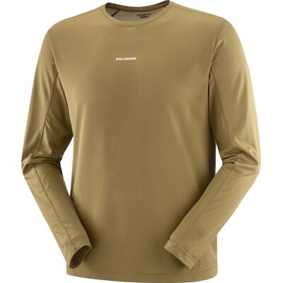 Salomon Men's Shkout Core Long Sleeve Tee Brilliant Olive S Salomon Men's Shkout Core Long Sleeve Tee Brilliant Olive S