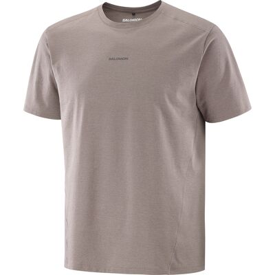 Salomon Men's Trackline Short Sleeve Tee Iron Iron/ XL Salomon Men's Trackline Short Sleeve Tee Iron Iron/ XL
