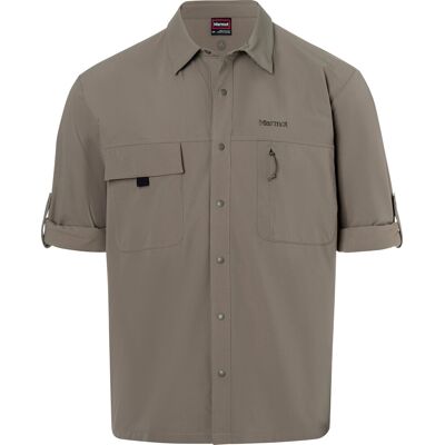 Marmot Men's Airexchange Upf 40 Overshirt Claystone S Marmot Men's Airexchange Upf 40 Overshirt Claystone S