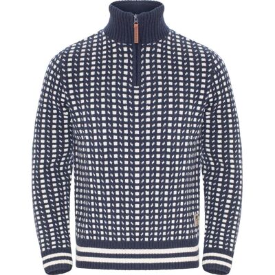 Gridarmor Men's Classic Wool HalfZip Sweater Navy Blazer S Gridarmor Men's Classic Wool HalfZip Sweater Navy Blazer S