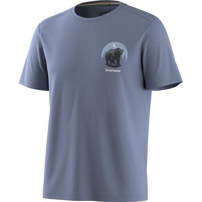 Smartwool Men's Lunar Bear Active Short Sleeve Graphic Tee Nightfall Blue S Smartwool Men's Lunar Bear Active Short Sleeve Graphic Tee Nightfall Blue S