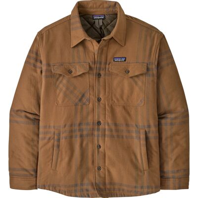 Patagonia Men's Lightweight Insulated Fjord Flannel Shirt Defend: Deer Brown M Patagonia Men's Lightweight Insulated Fjord Flannel Shirt Defend: Deer Brown M