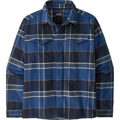 Patagonia Men's Fjord Flannel Shirt Cycles: Sunken Blue S Patagonia Men's Fjord Flannel Shirt Cycles: Sunken Blue S
