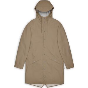 Rains Unisex Long Jacket Beige XS Rains Unisex Long Jacket Beige XS