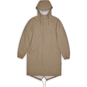 Rains Unisex Fishtail Parka Beige M Rains Unisex Fishtail Parka Beige M