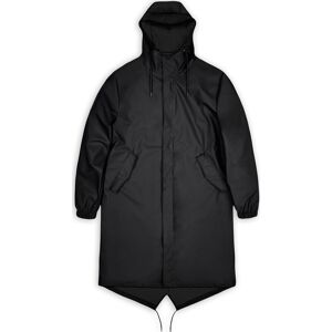 Rains Unisex Fishtail Parka Black M Rains Unisex Fishtail Parka Black M