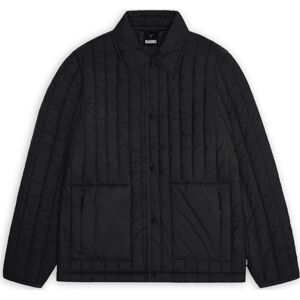 Rains Banja Liner Overshirt T1 Black L Rains Banja Liner Overshirt T1 Black L